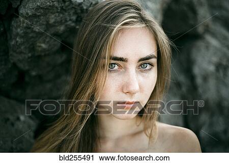 Close up of serious Caucasian woman View Large Photo Image Stock Image - Close up of serious Caucasian woman. Fotosearch