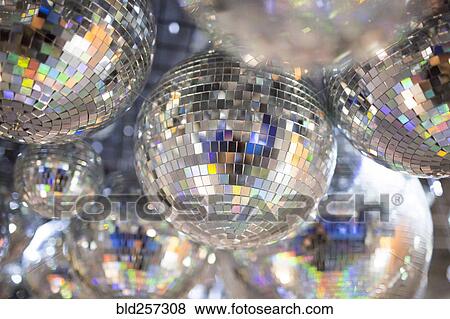 Disco balls on ceiling View Large Photo Image Stock Photo - Disco balls on ceiling. Fotosearch
