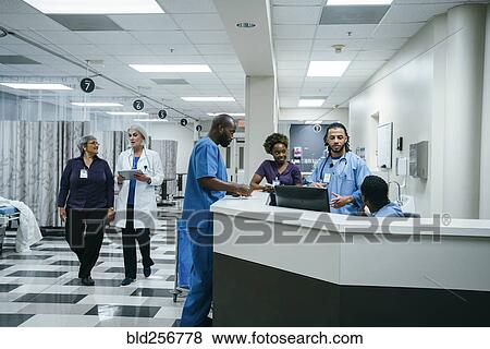 Doctors and nurses in hospital View Large Photo Image Stock Photo - Doctors and nurses in hospital. Fotosearch