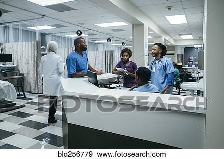 Stock Photo - Doctors and nurses in hospital. Fotosearch