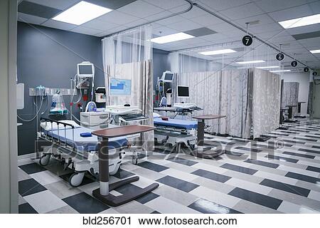 Empty hospital beds View Large Photo Image Stock Image - Empty hospital beds. Fotosearch