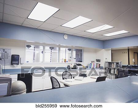 Stock Photo - Empty hospital lounge. Fotosearch
