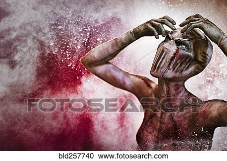 Frustrated gruesome woman monster View Large Photo Image Stock Image - Frustrated gruesome woman monster. Fotosearch
