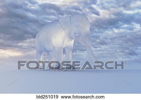 Glass elephant under clouds View Large Photo Image Stock Photo - Glass elephant under clouds. Fotosearch