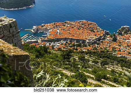 High angle view of waterfront cityscape View Large Photo Image Stock Photo - High angle view of waterfront cityscape. Fotosearch