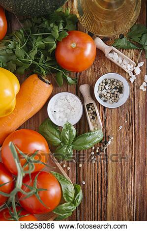 Stock Photograph - Ingredients for salad. Fotosearch