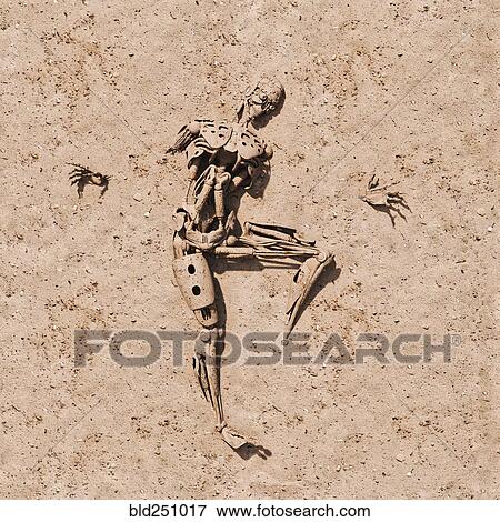 Obsolete robot buried in desert View Large Photo Image Stock Photo - Obsolete robot buried in desert. Fotosearch