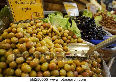 Stock Photography - Olives at market. Fotosearch