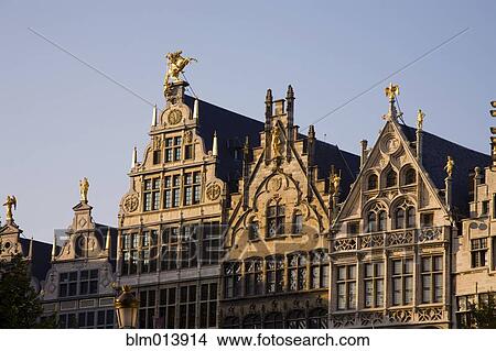 Picture - Ornate buildings against blue sky. Fotosearch