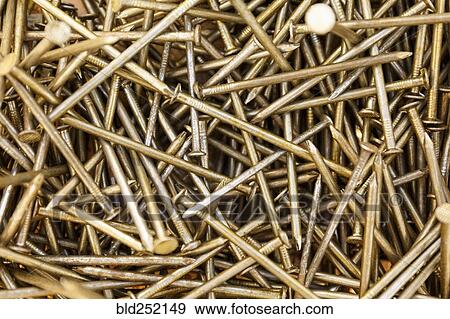 Stock Photo - Pile of nails. Fotosearch