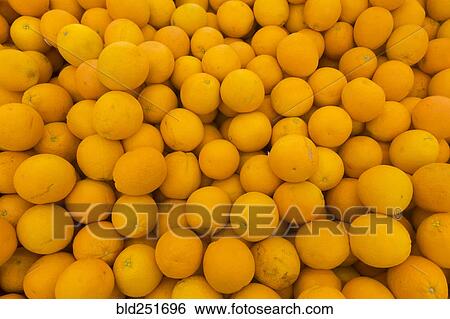 Stock Photograph - Pile of oranges. Fotosearch