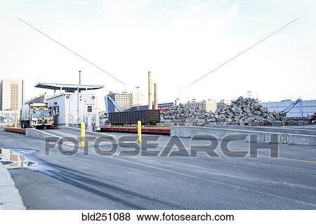 Piles of compacted garbage View Large Photo Image Stock Photo - Piles of compacted garbage. Fotosearch