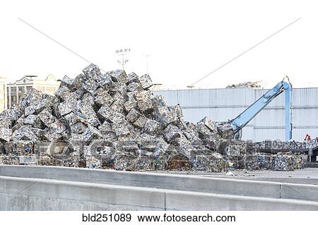 Piles of compacted garbage View Large Photo Image Stock Photo - Piles of compacted garbage. Fotosearch