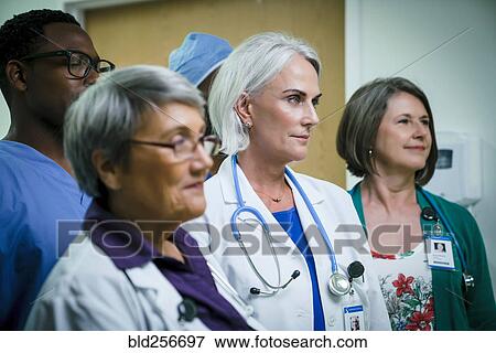 Portrait of confident medical team View Large Photo Image Stock Photo - Portrait of confident medical team. Fotosearch
