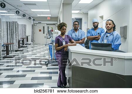 Portrait of serious nurses in hospital View Large Photo Image Stock Image - Portrait of serious nurses in hospital. Fotosearch