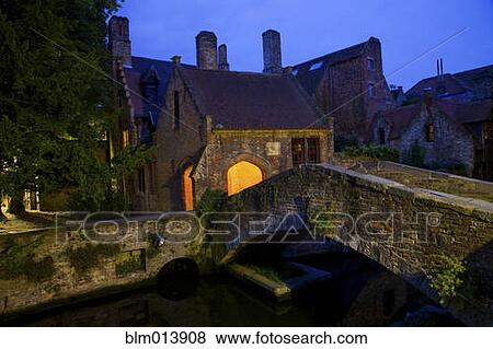 Quaint bridge over canal View Large Photo Image Stock Photo - Quaint bridge over canal. Fotosearch