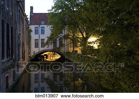 Quaint house over canal View Large Photo Image Stock Photo - Quaint house over canal. Fotosearch