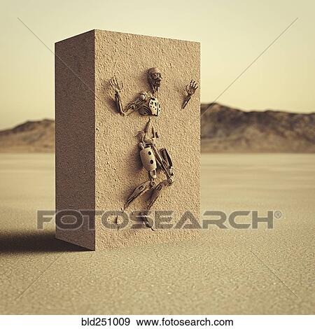 Robot trapped in dirt cube in desert View Large Photo Image Stock Photo - Robot trapped in dirt cube in desert. Fotosearch