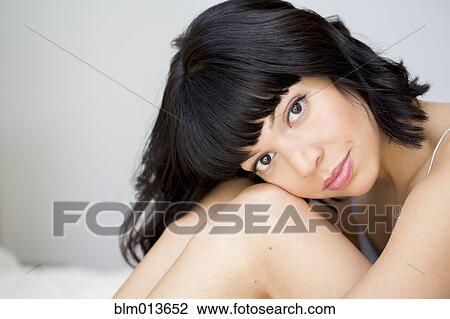 Serious mixed race woman View Large Photo Image Stock Image - Serious mixed race woman. Fotosearch