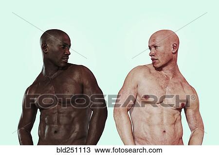 Similar men with different skin colors View Large Photo Image Stock Image - Similar men with different skin colors. Fotosearch