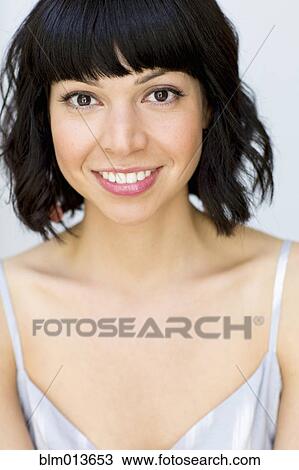 Smiling mixed race woman View Large Photo Image Stock Image - Smiling mixed race woman. Fotosearch
