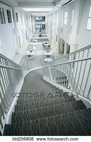 Stock Photo - Staircase to empty lobby. Fotosearch