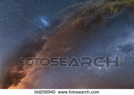 Stock Image - Stars in night sky. Fotosearch