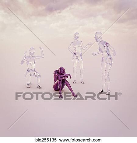 Transparent women angry at depressed purple woman View Large Photo Image Stock Photography - Transparent women angry at depressed purple woman. Fotosearch