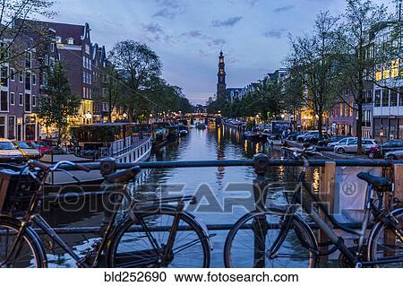 Urban canal at night View Large Photo Image Stock Image - Urban canal at night. Fotosearch