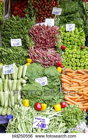 Vegetables at market View Large Photo Image Stock Photograph - Vegetables at market. Fotosearch