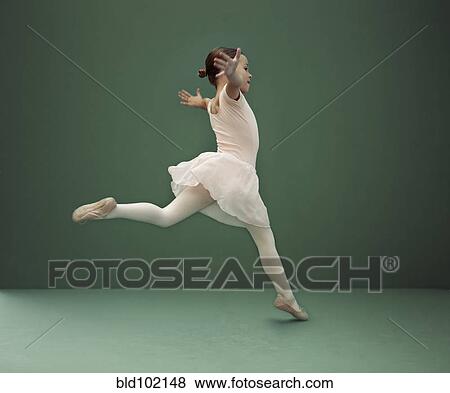 Stock Photo - Caucasian ballerina dancing. Fotosearch