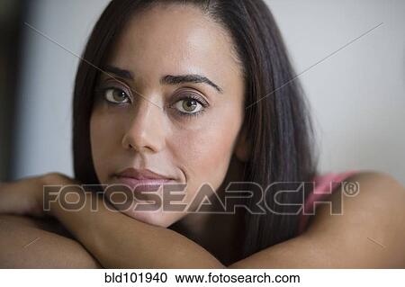 Serious mixed race woman View Large Photo Image Stock Image - Serious mixed race woman. Fotosearch