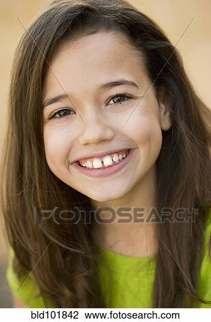 Smiling Hispanic girl View Large Photo Image Stock Image - Smiling Hispanic girl. Fotosearch