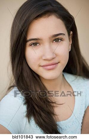 Smiling Hispanic girl View Large Photo Image Stock Image - Smiling Hispanic girl. Fotosearch