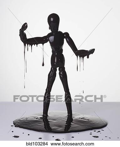 Picture - Melting figurine. Fotosearch