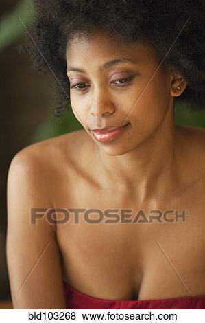 Serious Black woman View Large Photo Image Stock Photo - Serious Black woman. Fotosearch