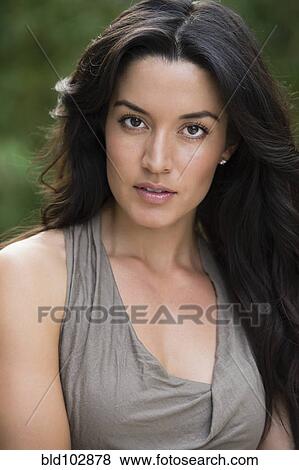 Serious Hispanic woman View Large Photo Image Stock Photo - Serious Hispanic woman. Fotosearch