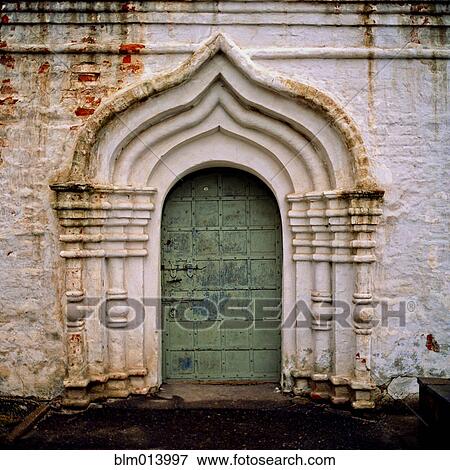 Arched doorway of Russian cathedral View Large Photo Image Stock Photo - Arched doorway of Russian cathedral. Fotosearch