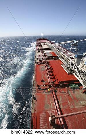Stock Image - Deck of freight ship. Fotosearch