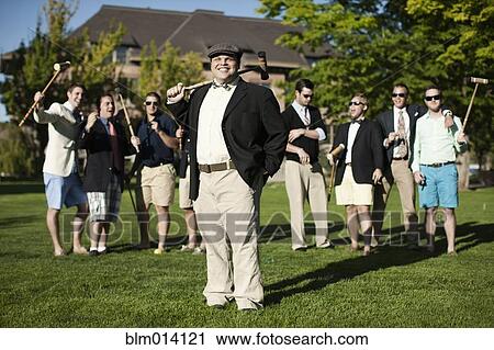 Elegant people playing croquet View Large Photo Image Stock Image - Elegant people playing croquet. Fotosearch