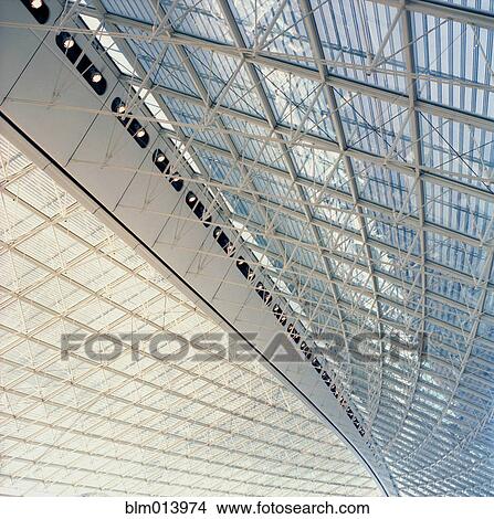 Glass ceiling and girders View Large Photo Image Picture - Glass ceiling and girders. Fotosearch