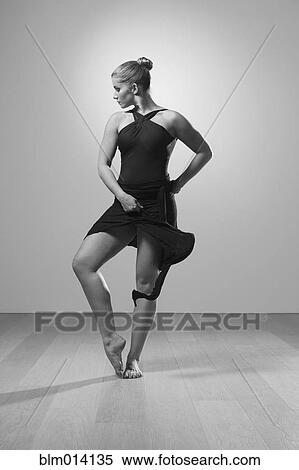 Stock Photography - Graceful barefoot dancer. Fotosearch