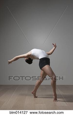 Stock Photo - Graceful Caucasian ballet dancer. Fotosearch