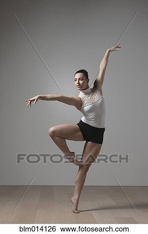 Graceful Caucasian ballet dancer View Large Photo Image Stock Photograph - Graceful Caucasian ballet dancer. Fotosearch