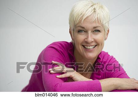 Smiling Caucasian woman View Large Photo Image Stock Photograph - Smiling Caucasian woman. Fotosearch
