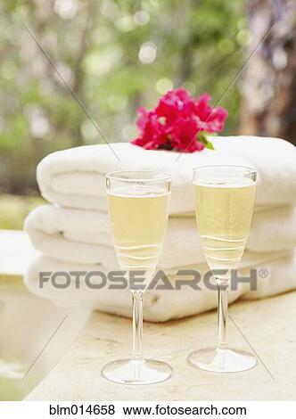 Champagne in flutes View Large Photo Image Stock Photo - Champagne in flutes. Fotosearch