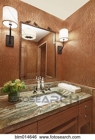 Stock Photograph - Elegant bathroom sink. Fotosearch