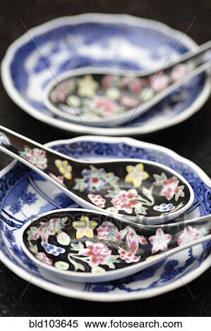 Chinese plates and spoons View Large Photo Image Stock Photography - Chinese plates and spoons. Fotosearch