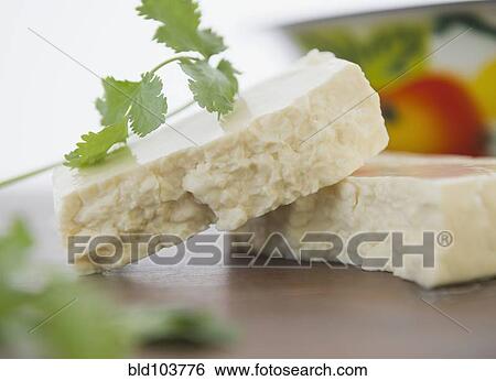 Stock Photograph - Chunks of queso fresco cheese. Fotosearch