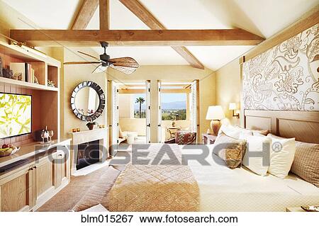 Stock Photo - Elegant bedroom. Fotosearch